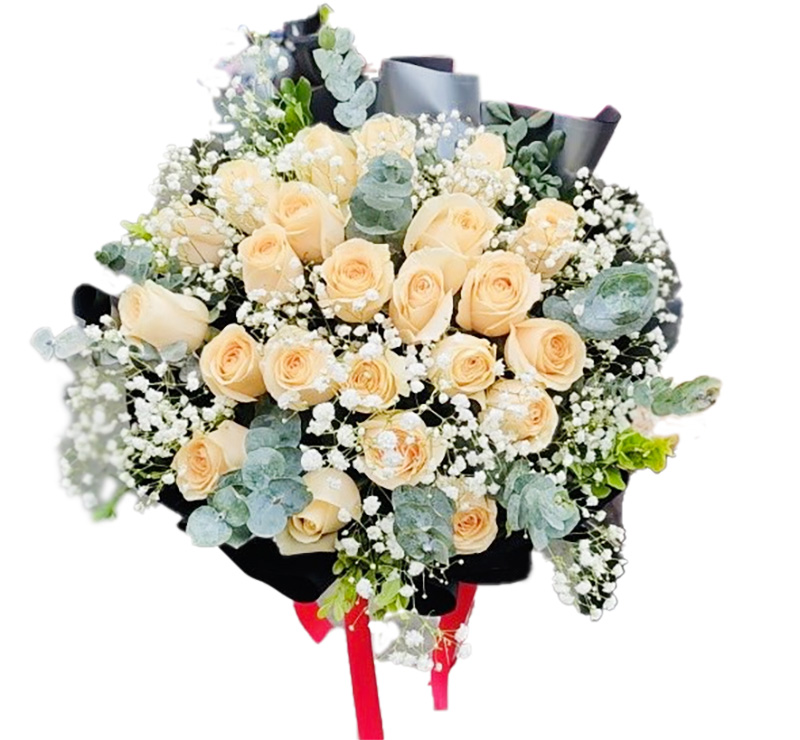 24 Elegance Long Stem Yellow Roses